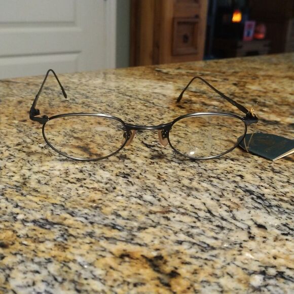 SANTA BARBARA POLO COL C26 Silver Oval Metal Frame Eyeglasses Japan - Picture 4 of 12